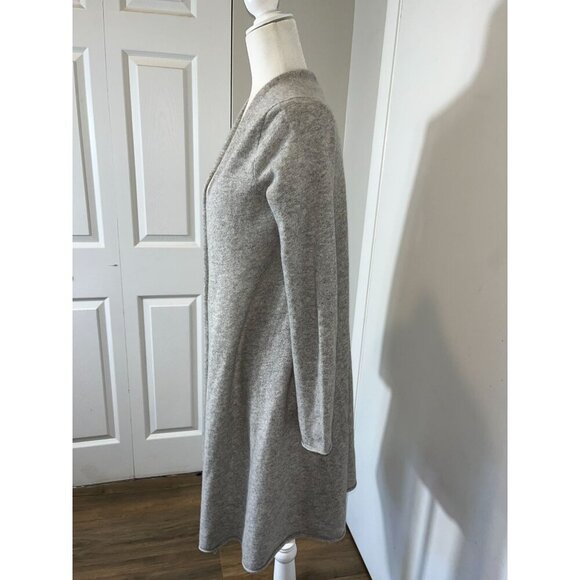 Calypso St. Barth CashmereLight Gray Open Front Long Cardigan Sweater Size XS Wo - Picture 4 of 9